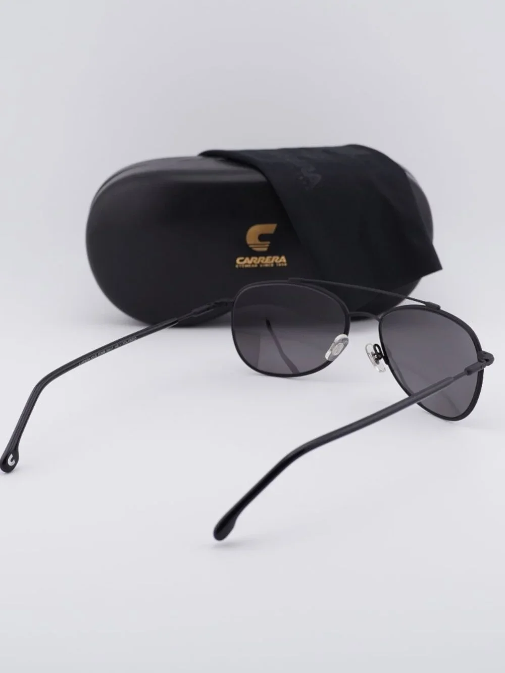 Carrera CA224/S 003 M9 Aviator Sunglasses - Black / Grey Polarized